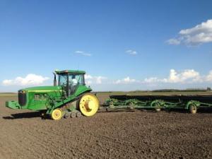 Planting Wheat near Park River ND